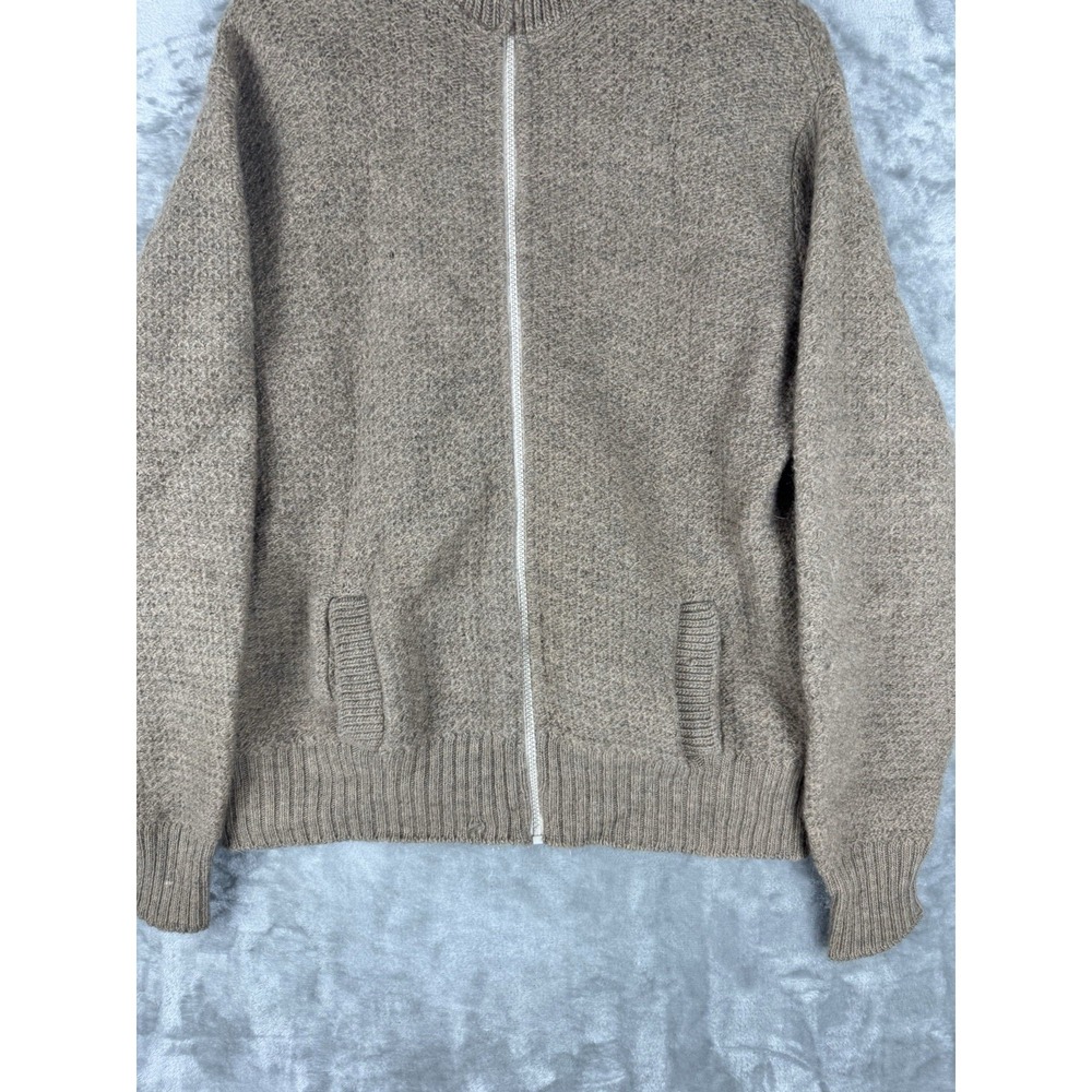 Vintage LL Bean 100% Wool Full Zip Sweater‎ Womens XL 90s USA Western Utility - Picture 4 of 15